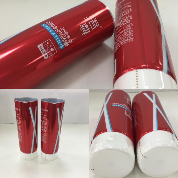 130ml Coating Aluminum Barrier Laminated Cosmetic Tube Packaging With Snap On Cap