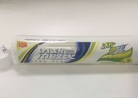 पारदर्शी डिसेन्सिटाइज़िंग टूथपेस्ट 220g प्लास्टिक स्क्वीज़ ट्यूब